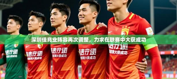 2025开云体育app官网下载地址深圳佳兆业阵容再次调整，力求在联赛中大获成功