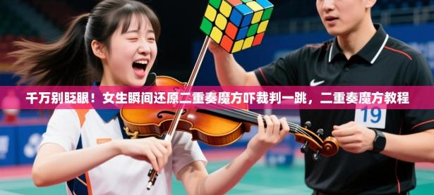 2025开云体育入口注册千万别眨眼！女生瞬间还原二重奏魔方吓裁判一跳，二重奏魔方教程